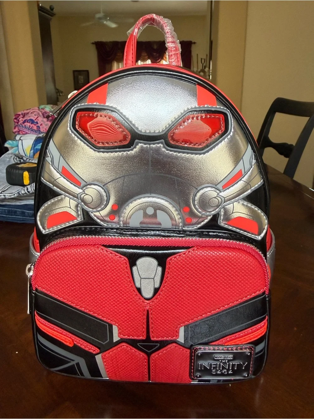 Loungefly Ant-Man Red and Silver Mini Backpack